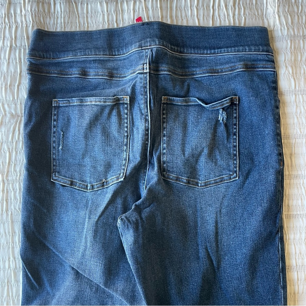 Spanx Shapewear 30 inch waist Raw Hem Skinny Jeans High Rise - Picture 9 of 9